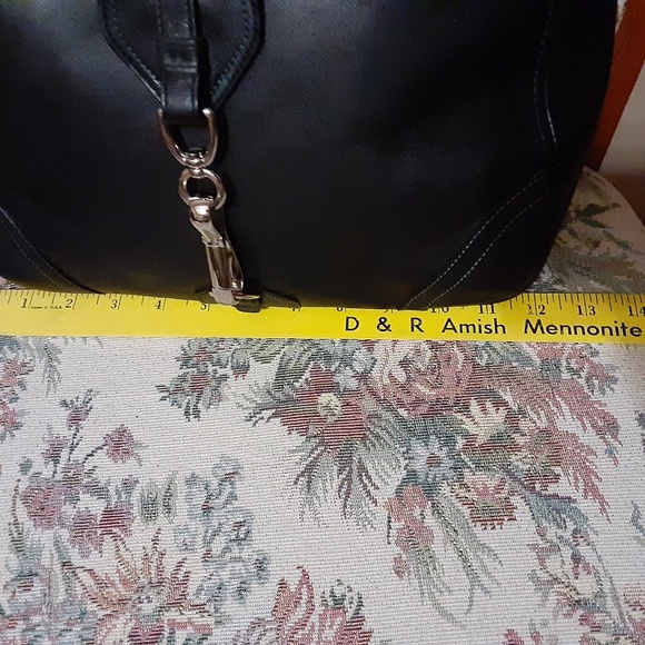 Coach Large Leather Tobacco Hobo Shoulder Bag - Picture 14 of 16